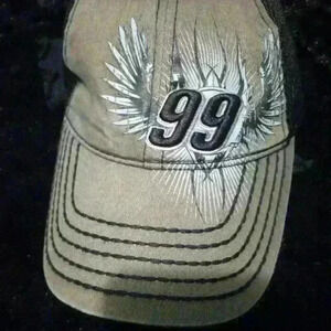 Carl Edwards racing cap 99, gray black